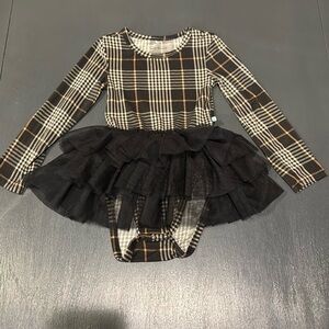 Posh Peanut Sanders Tulle Bodysuit Dress - 2T
